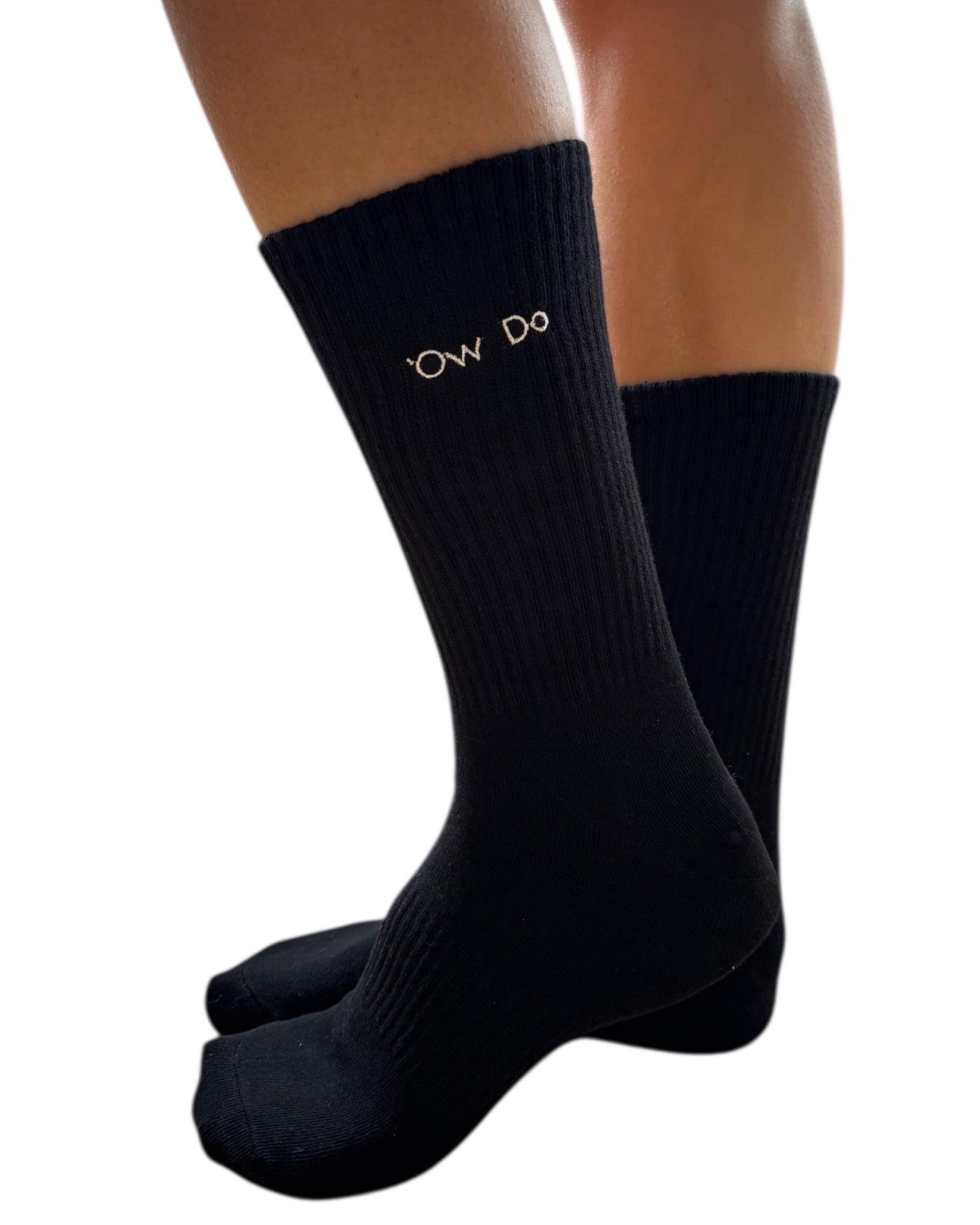 Yorkshire Dialect Socks Ow Do Logo