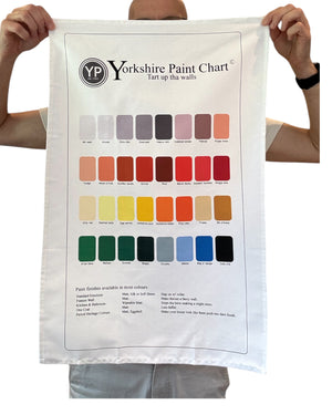 Yorkshire Paint Chart Tea Towel