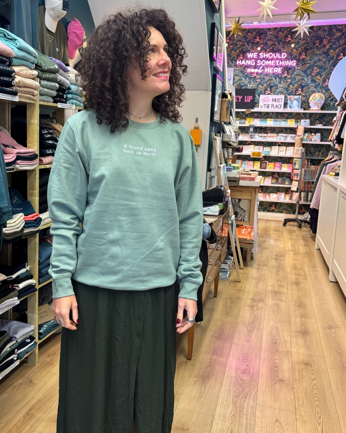 If Found Up North Embroidered Sweatshirt