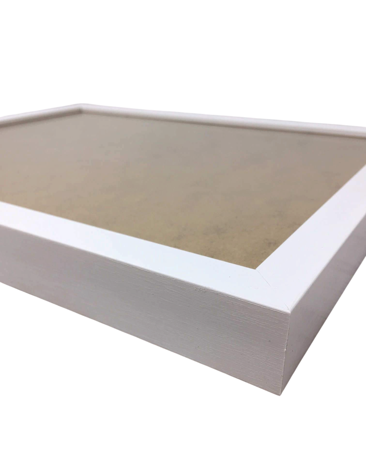 LighthouseLane white textured Polcore picture frame for A4 prints with a deep profile and safety Perspex front