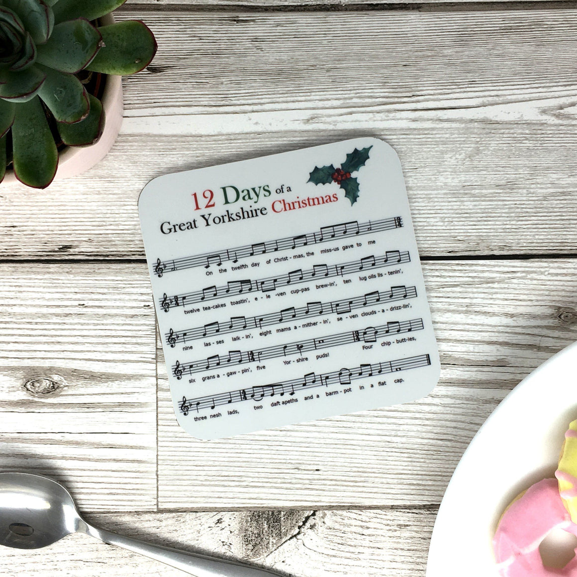 Yorkshire Funny 12 Days of Christmas Coaster