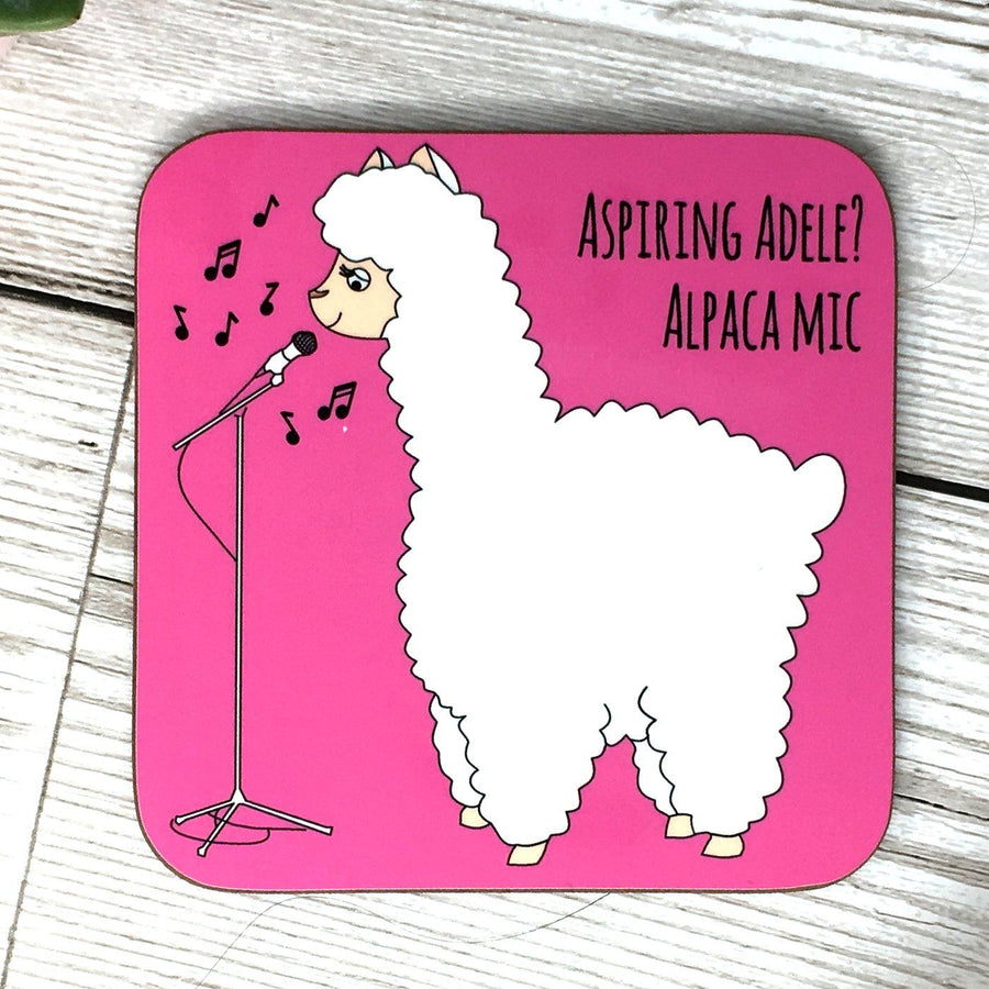 Funny Alpaca Coaster 'Adele'