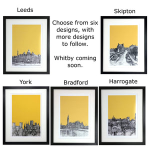 Personalised Leeds City Yorkshire Print
