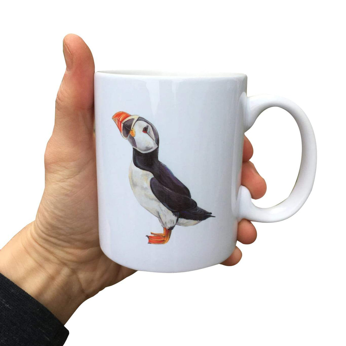 Painted Puffin Mug (Can be personalised)