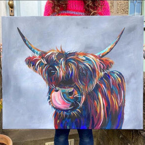 Highland Cow Cheeky Print