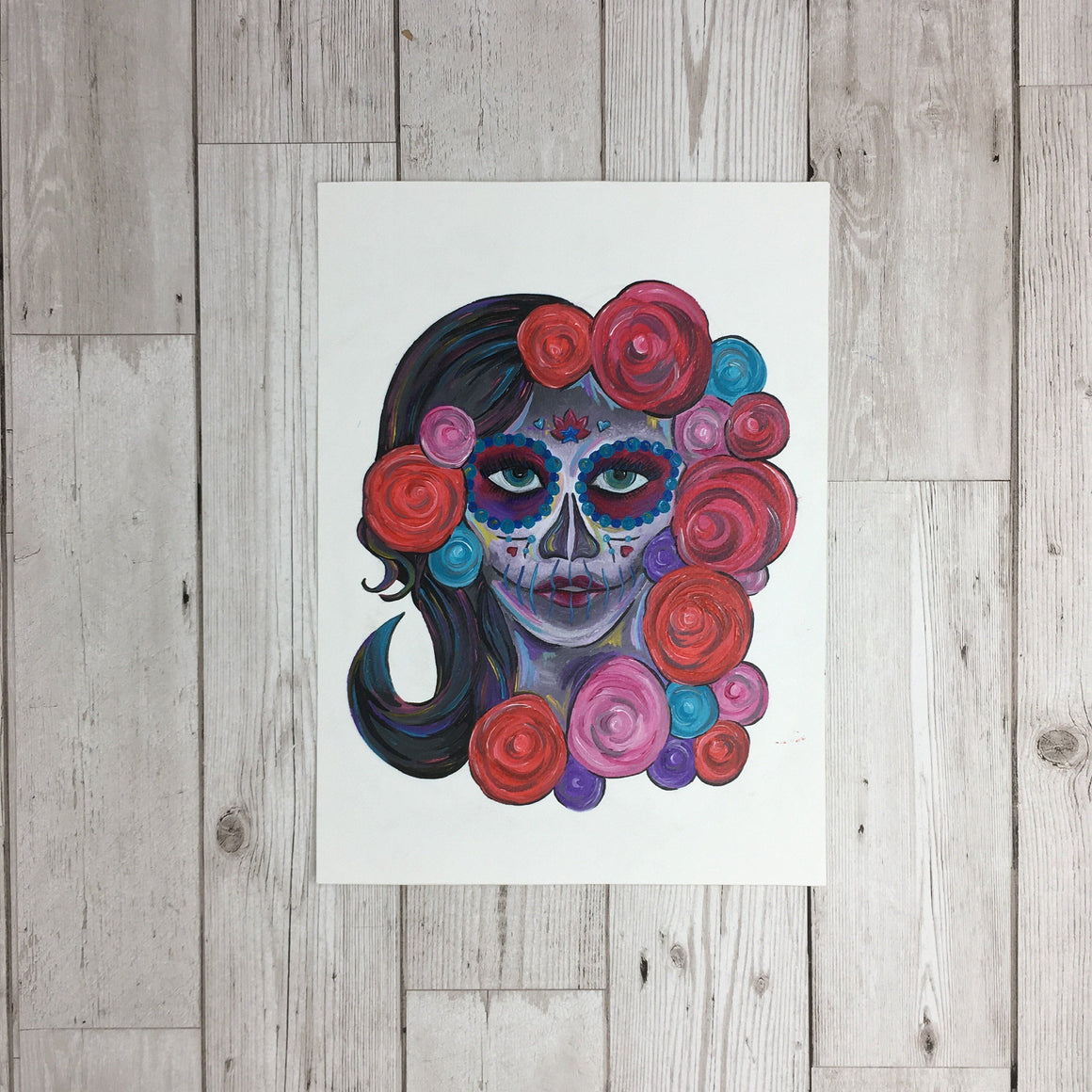 Day of The Dead Painting Original Artwork