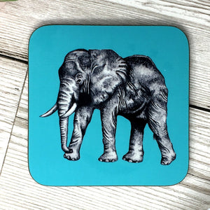 Elephant Sketched Coaster