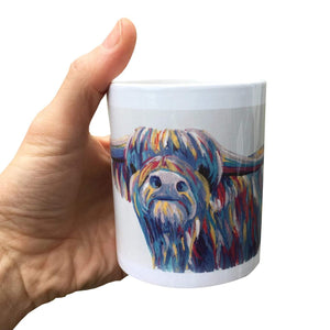 Painted Highland Cow Mug