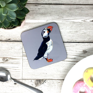 Painted Puffin Coaster
