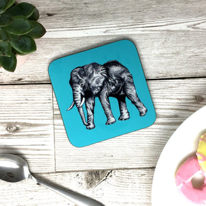 Elephant Sketched Coaster