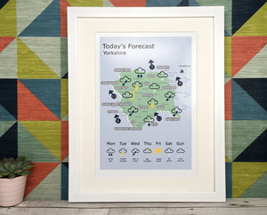Funny Yorkshire Print 'Weather'