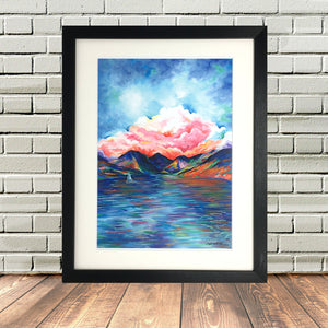 Lake District Wastwater Scarfell Pike Print