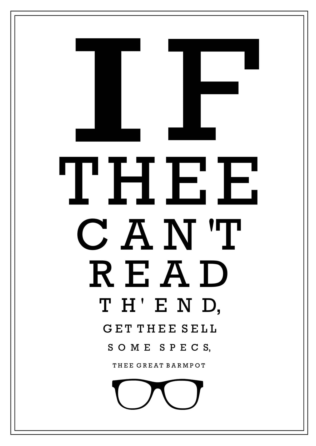 Lancashire Optician Eyetest Print – Fully Framed Print ( Frame)
