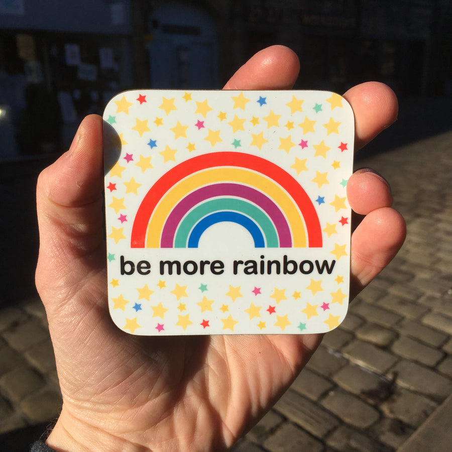 Be More Rainbow Coaster