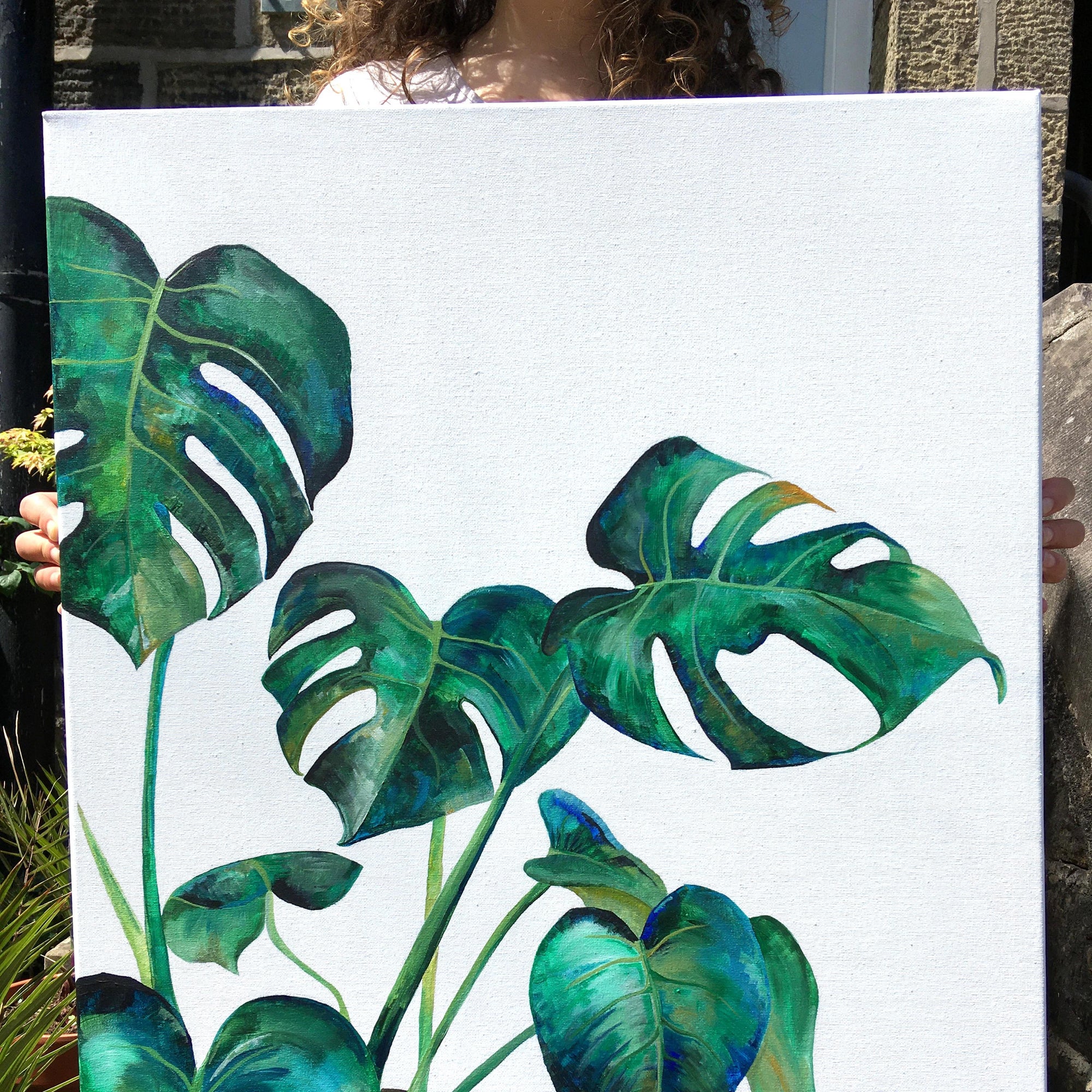 painting Monstera