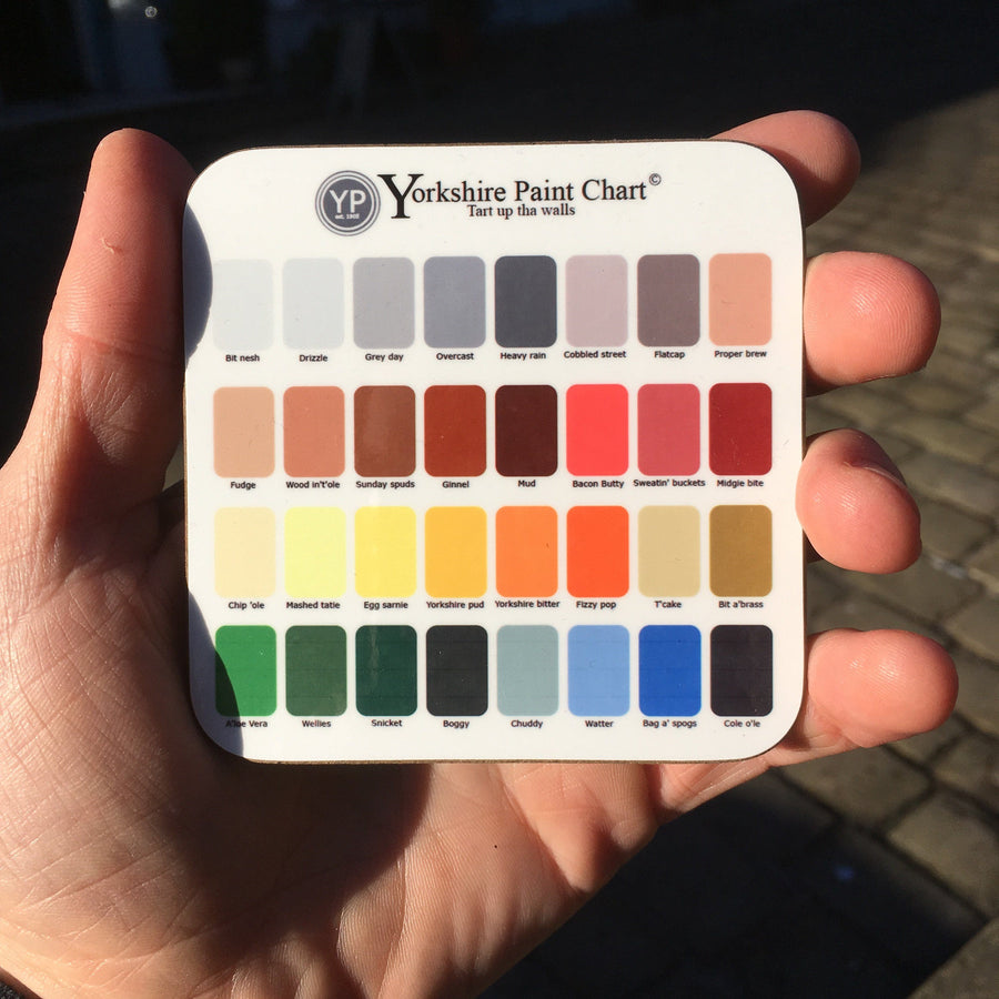 Funny Yorkshire Gift 'Paint Coaster'