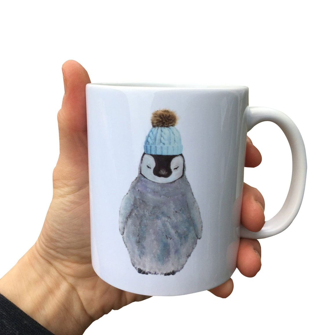 Painted Penguin Mug (Can be personalised)