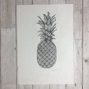 Pineapple Sketch Original Artwork