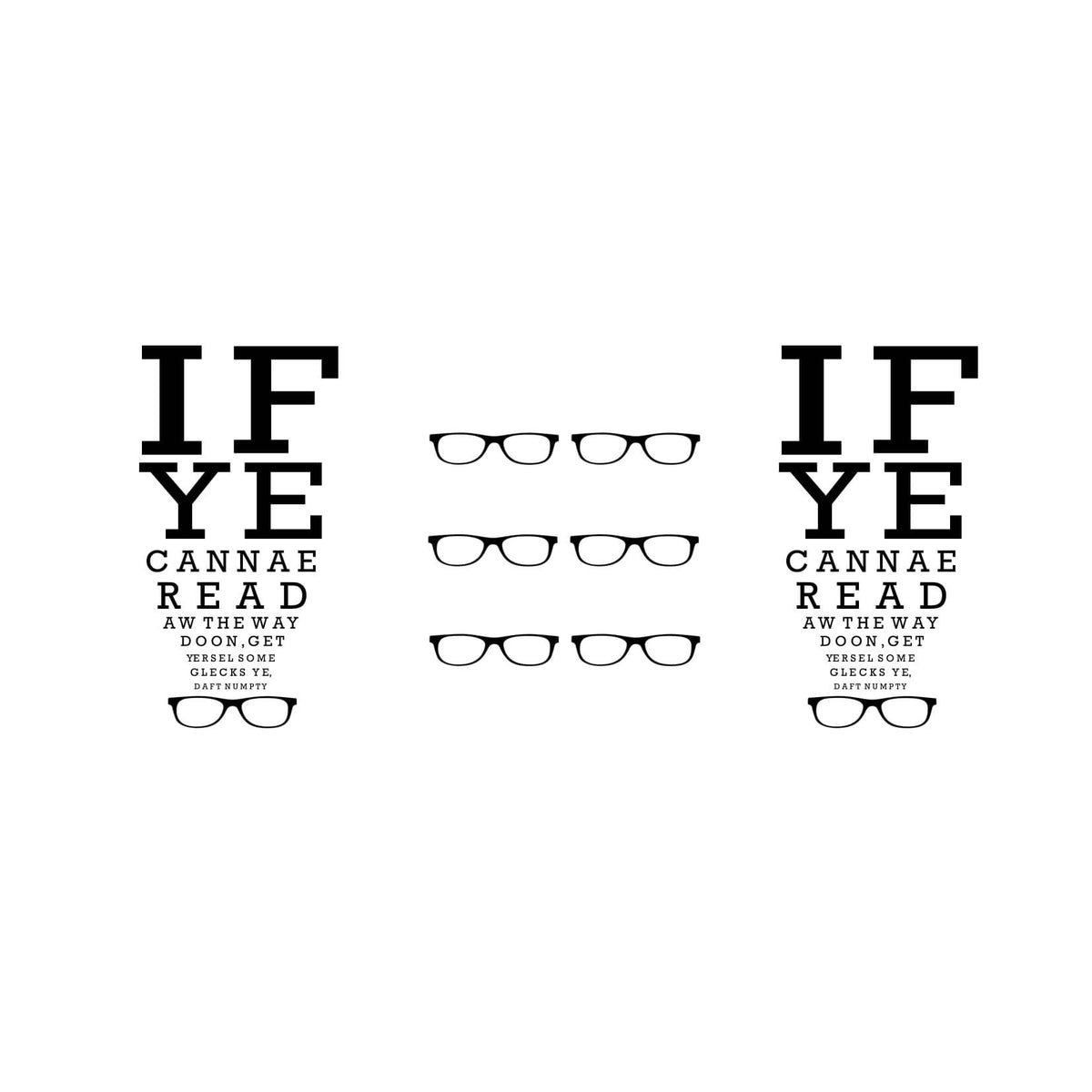 Scottish Eyetest Optician Funny Mug – Mug & Coaster