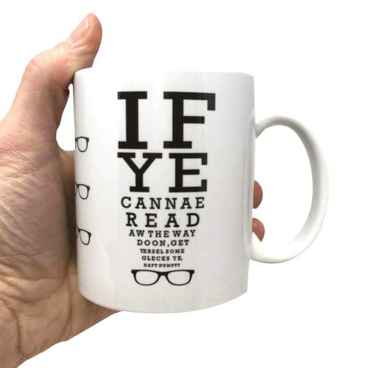 Scottish Eyetest Optician Funny Mug – Mug only
