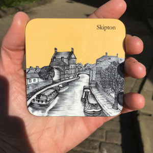Skipton North Yorkshire, North Yorkshire Sketched Coaster