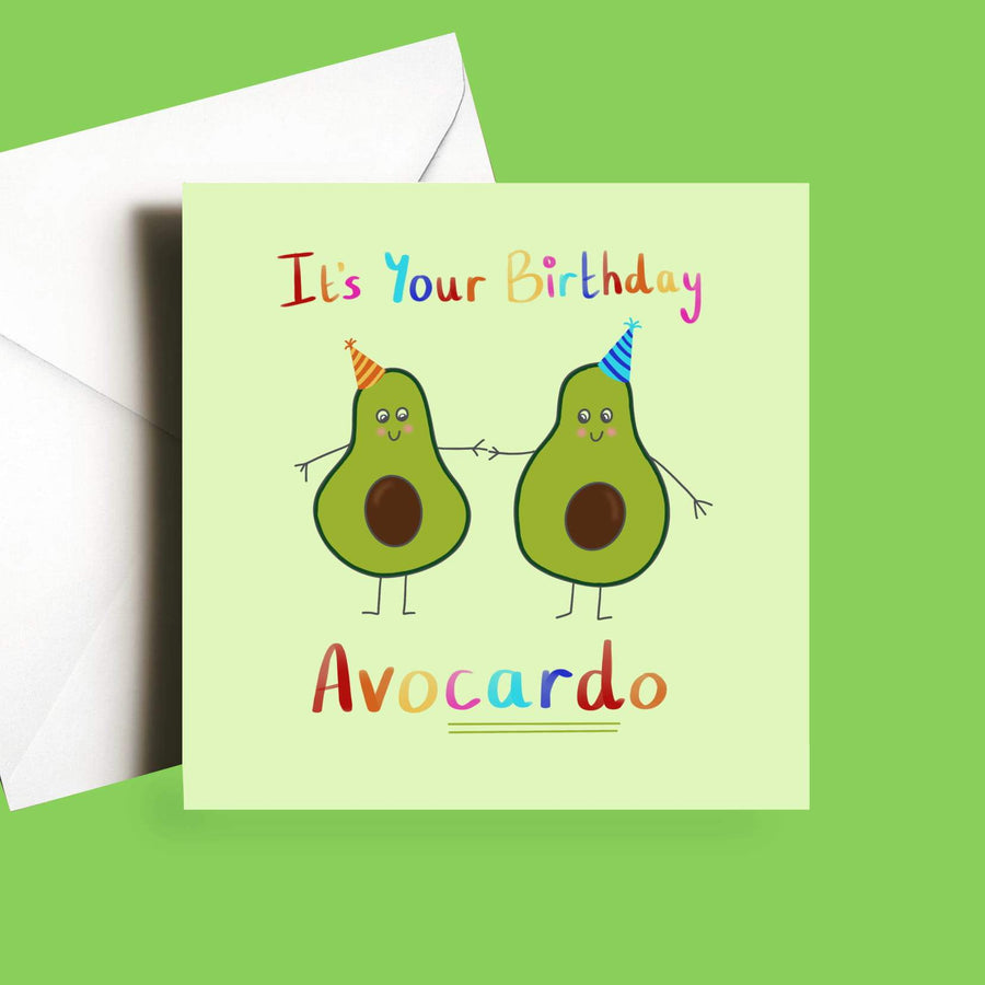 Funny Avocado Birthday card