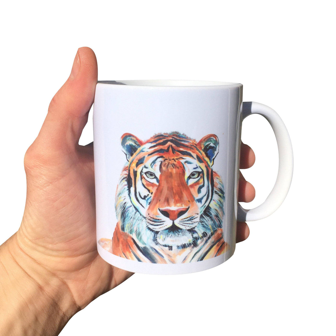 Painted Tiger Mug (Can be personalised)
