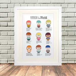 Funny Young Children Print