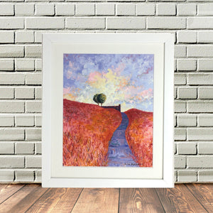 Top Withins Bronte Country Framed print