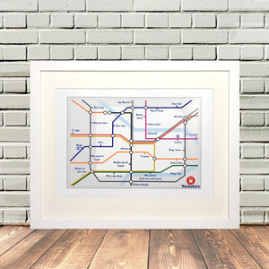 Yorkshire Underground Tube Print