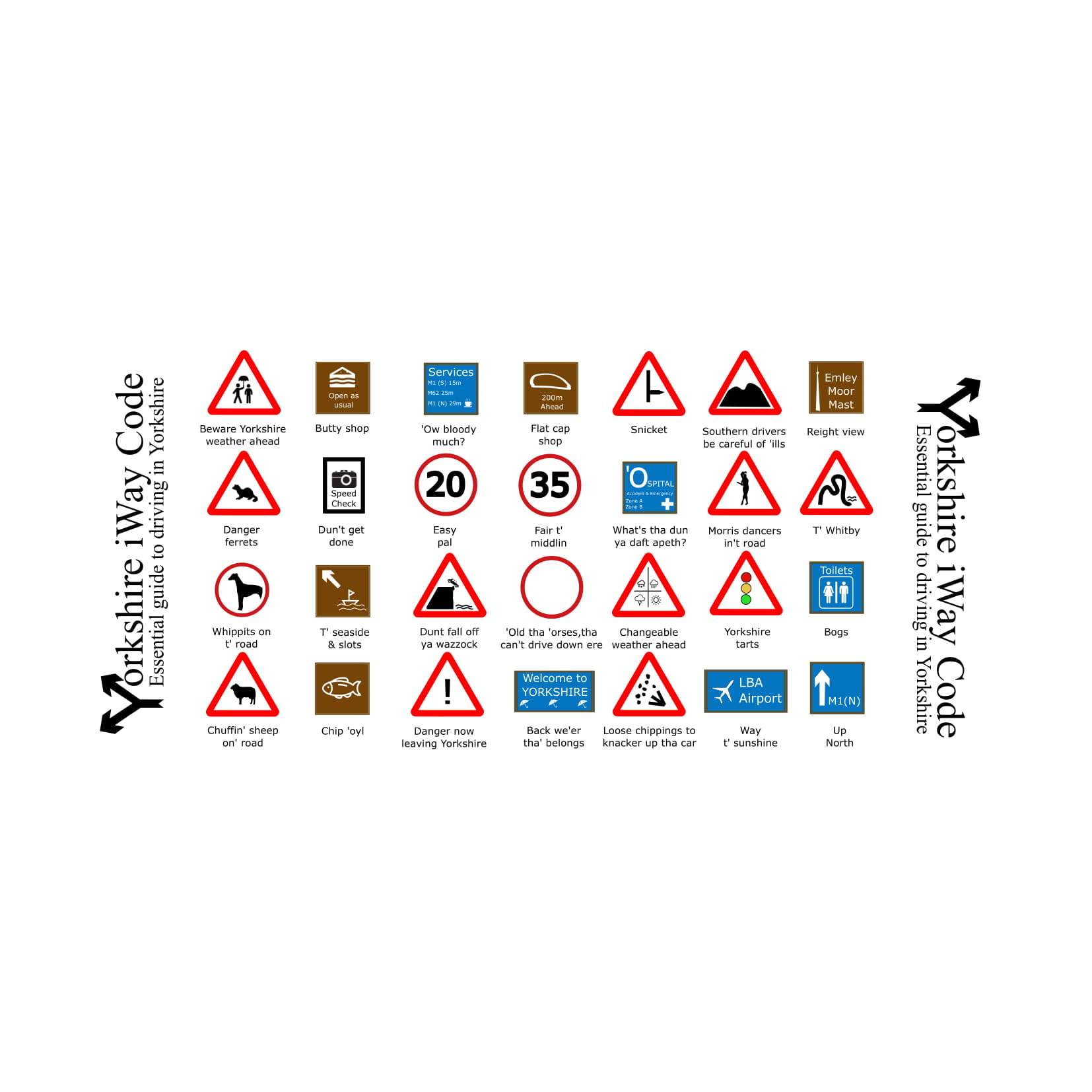 Yorkshire Highway Code Mug