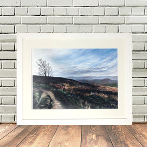 Yorkshire Penistone Hill in Haworth Framed print