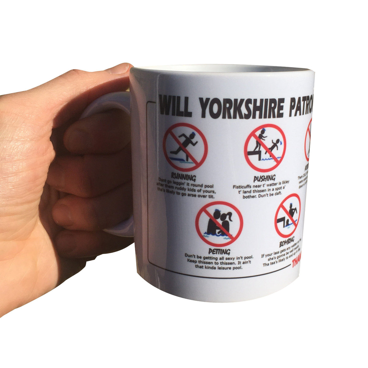 Yorkshire Swimming Mug – Mug & Coaster
