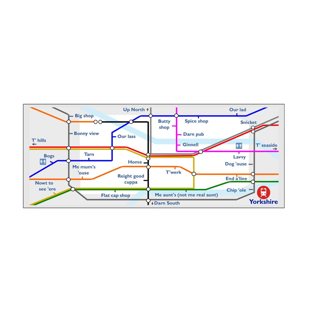 Yorkshire Tube Underground Mug