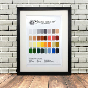 Yorkshire Paint Chart Print