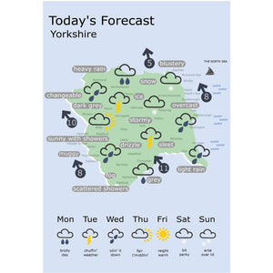 Funny Yorkshire Print 'Weather'