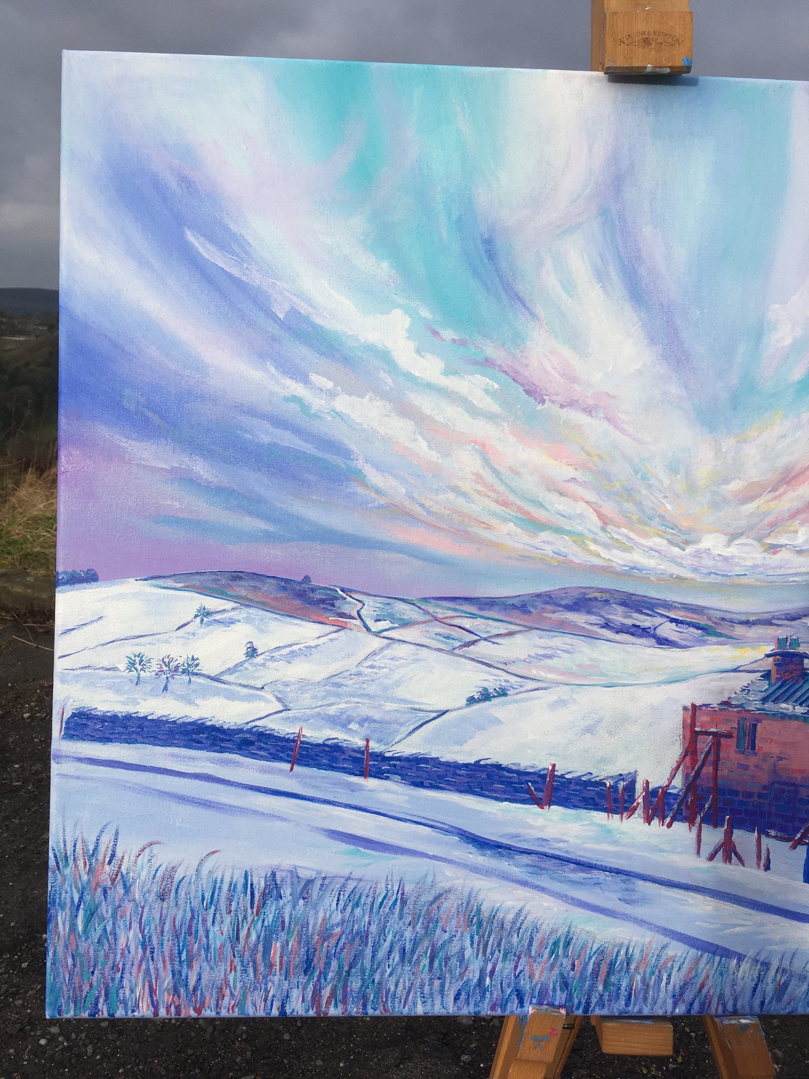 Haworth Brontë Walk Winter Original Artwork