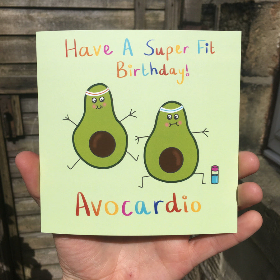 Avocadio Avocado Birthday Greeting Card