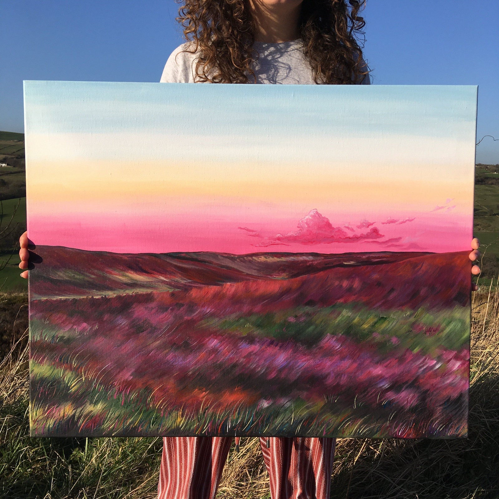 Haworth Moorlands Heather Original Artwork